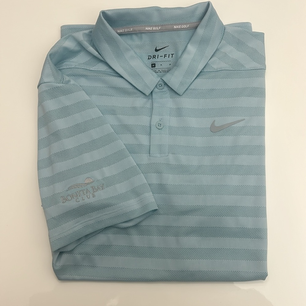 Nike Men’s Dri-fit Polo in Medium; Light Blue from Bonita Bay Club Golf Pro Shop